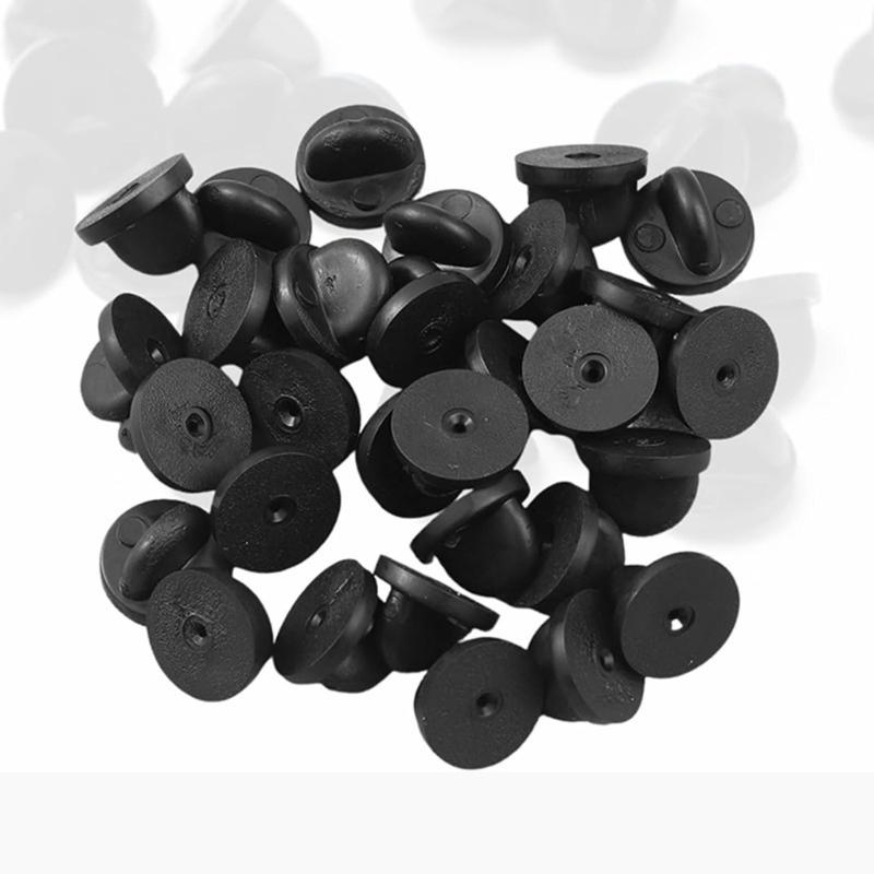 50 Stück robuste Gummikappenverschlüsse mit Schmetterlingsmotiven für Bekleidungsaccessoires und Bastelprojekte