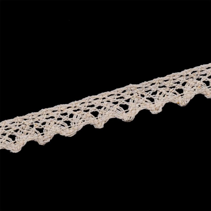 Practical Cotton Lace Trim for Crafts 1.5Inch Wide Soft Decorative Ribbon for Clothing and Home Decoration