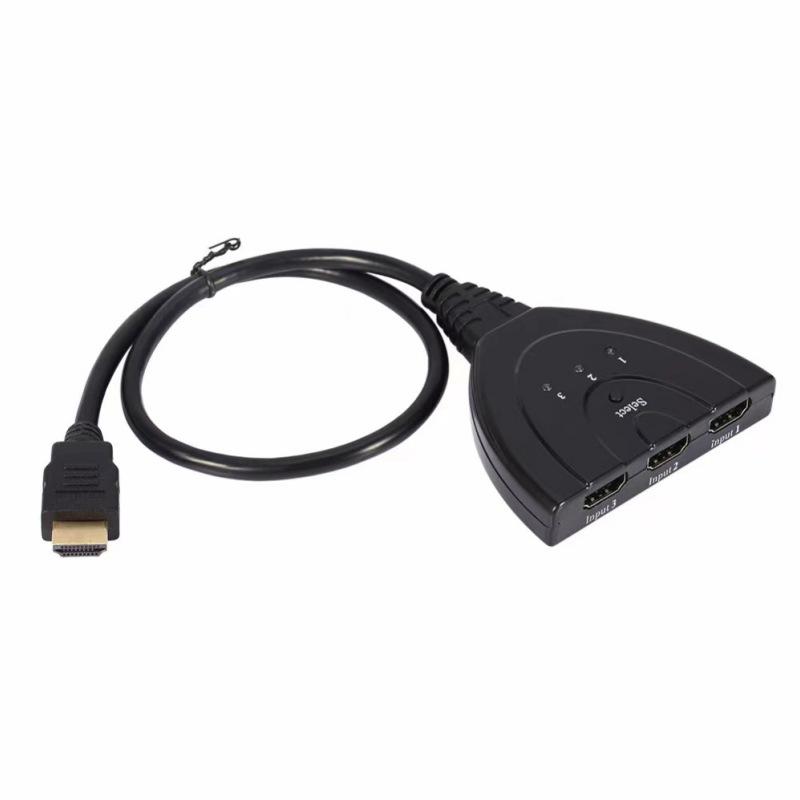4K HDMI Three-to-One Pigtail High-Definition Switcher
