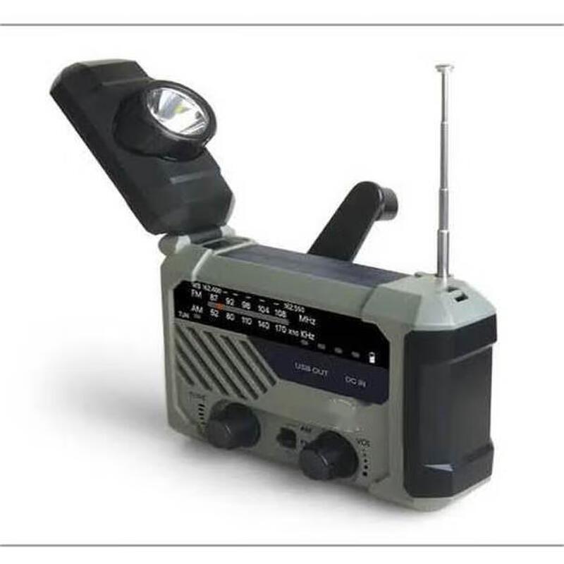 Multi-functional Emergency Hand-Crank Flashlight & Radio
