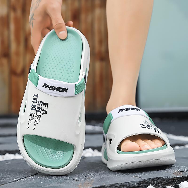 Soft and Comfortable Thick Bottom Sandals Beach Shoes Wear Resistant Indoor and Outdoor Bathroom Unisex Mens Slippers Fashion