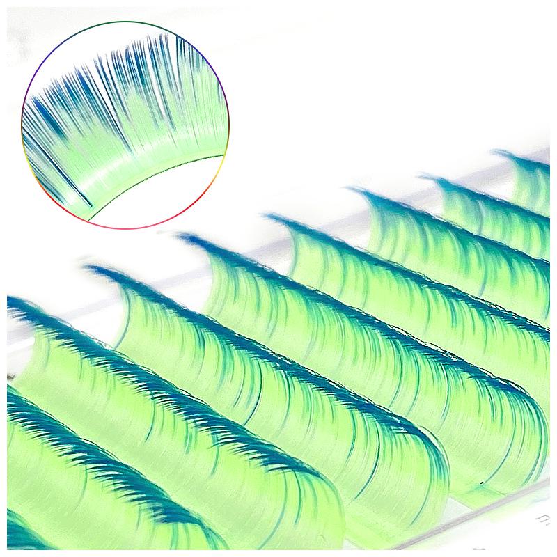 

NATUHANA Мягкие нарощенные ресницы с градиентной окраской – Удобные, Длинные, Нарощенные вручную ресницы 0.07C Curl, 8-14mm
