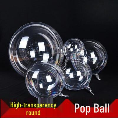 Influencer Bobo Balloon No-Stretch Bouquet - Transparent Wedding & Birthday Decoration