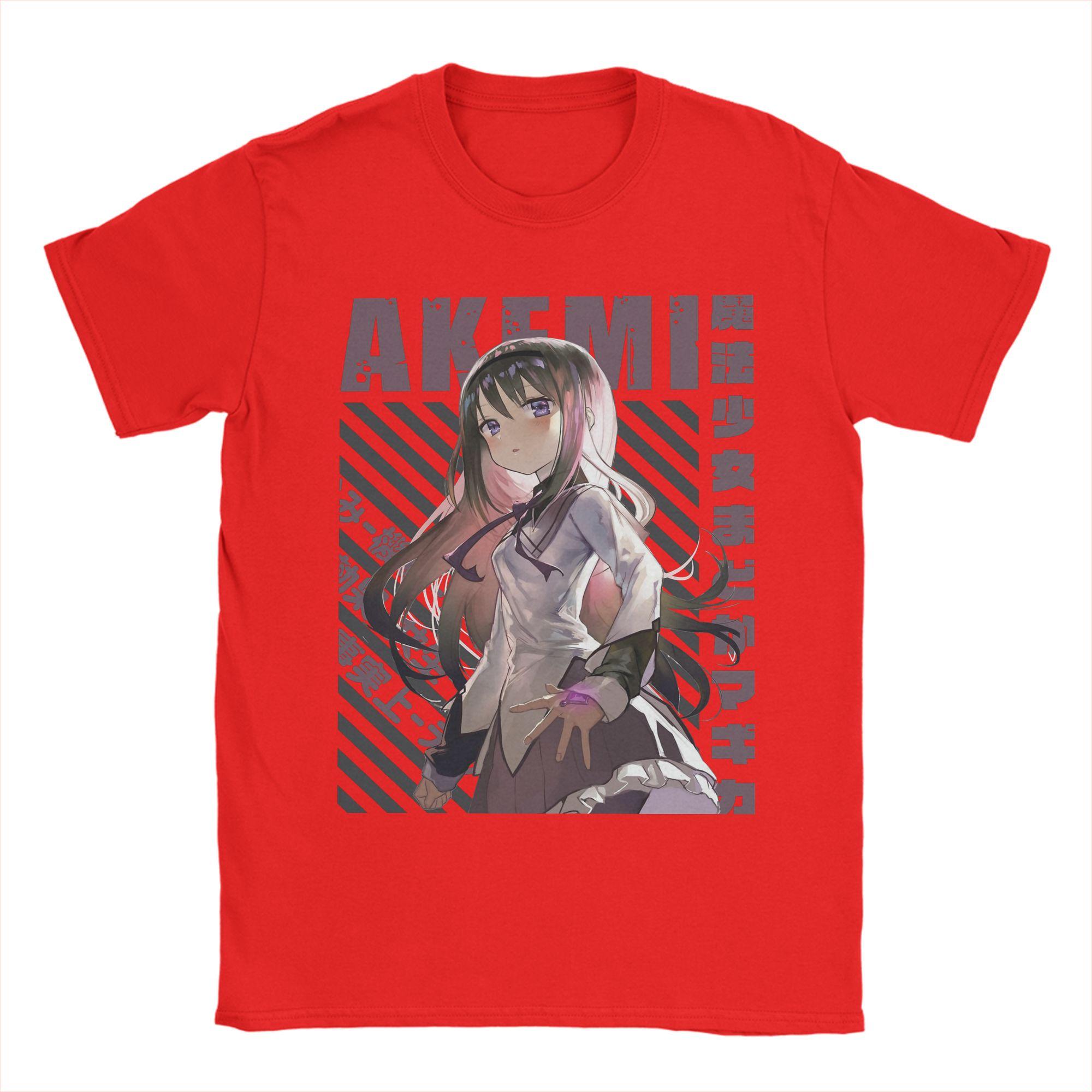 Mahou Shoujo Homura Akemi Unisex T Shirts Madoka Magica Anime Funny Tee Shirt Short Sleeve O Neck TShirts 100 Cotton L