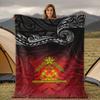 Maori King's Movement Art Pattern Blanket Sofa Bed Travel Camping Living Room Office Conditioning Blanket for All Seasons Gifts