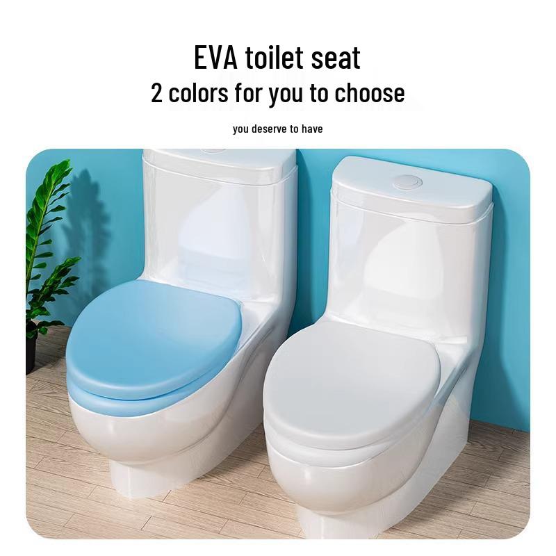 Evrensel Kalınlaştırılmış Tuvalet Kapağı ve Kapak Minderi Seti