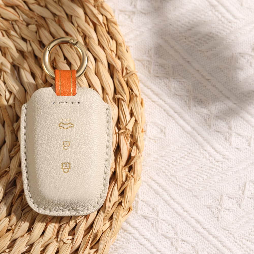 Leather Car Key Case Cover For Hyundai Ix35 Elantra Sonata Santa Fe For Kia Sportage K2 Sorento Optima Forte Genesis Coupe 2008