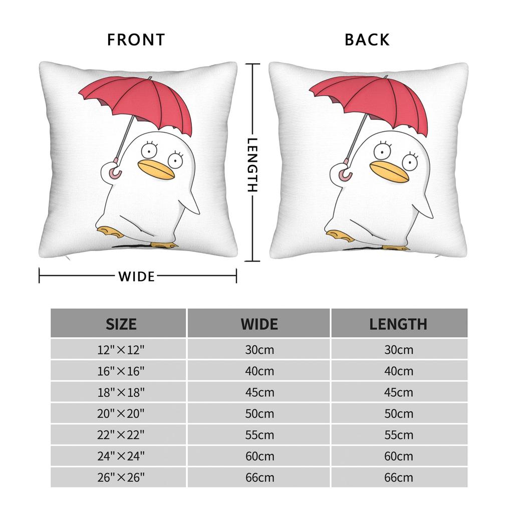 Mr. Raindrop Elizabeth Gintama Pillowcase Soft Cushion Cover Decor Gintoki Manga Kagura Duck Anime Pillow Case Cover Home 18''