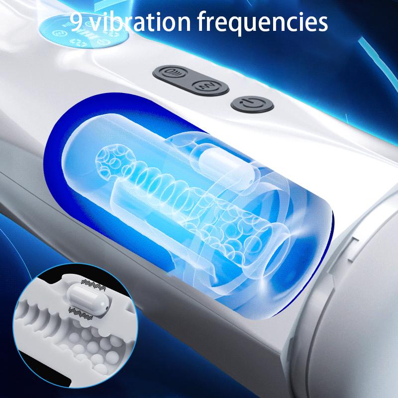 Automatic Male Sucking Masturbators Vibrating Heating Orgasm Sexy Machine Pussy Real Blowjob Sex Toys for Men