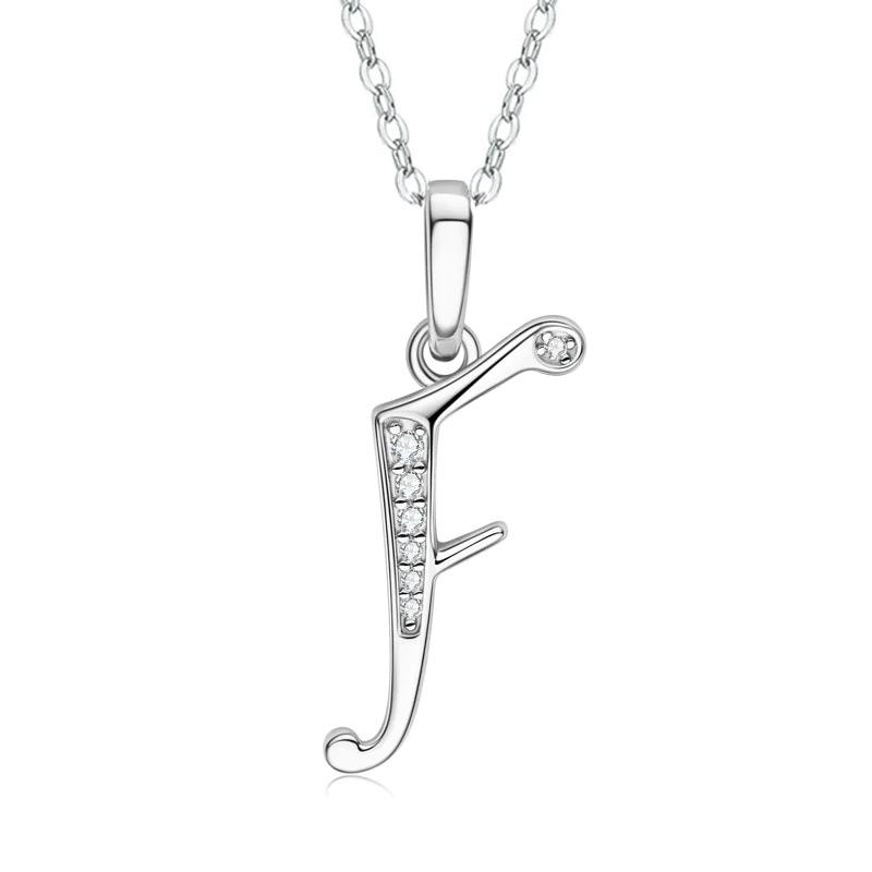 New Design 26 English Letter Zircon Pendant Necklace Trendy Temperament Personality Necklaces Fashion Jewelry Gift