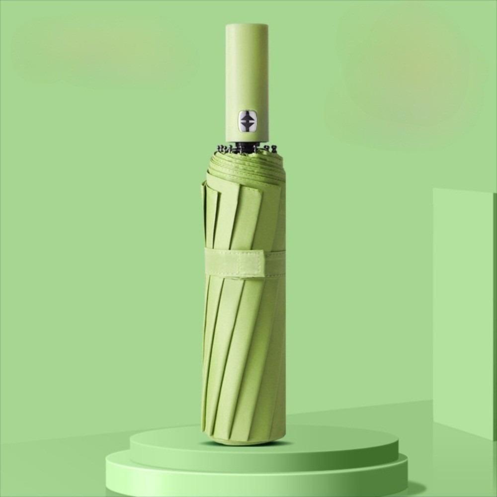 Solid Color Reinforced 24-Bone Umbrella Large Anti-UV Sunscreen Umbrella Summer