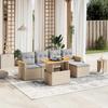 VidaXL Garden Lounge Set with Cushions 6 Pcs, Patio Sofas, Patio Furniture Set, Outdoor Furniture, Beige 3273054