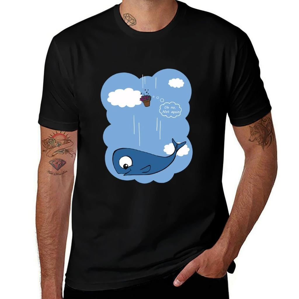 Whale and Petunias TShirt Utility Casual Work TShirt