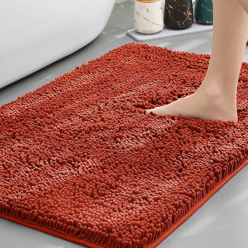 Chenille Water-Absorbent Anti-Slip Bathroom Entrance Mat