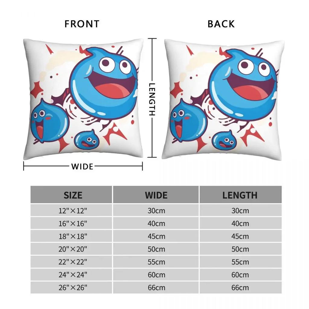 Boingburg Throw Pillow Case Dragon Quest Brave Role Playing Game Backpack Coussin Case DIY Printed Kawaii For Chair Decor