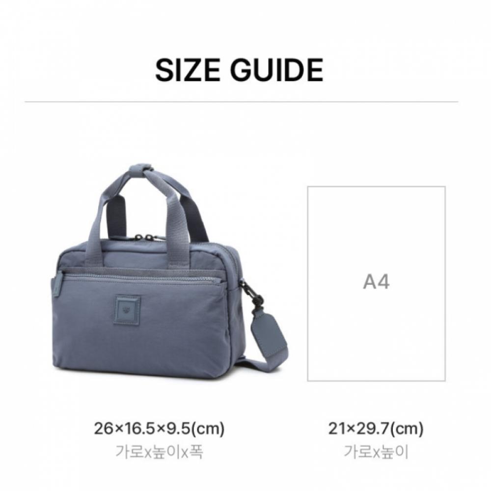 Daks Black Two Zipper Tote And Crossbag Dbba6eg30bk