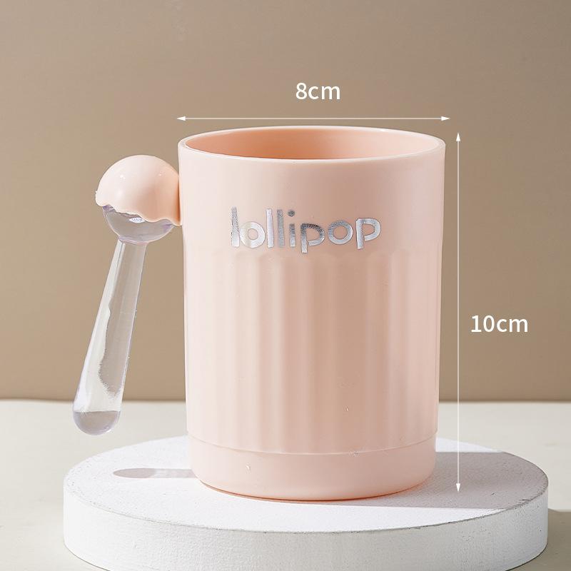 

Бытовой туалетный стакан для зубной щетки, детский пластиковый стакан для зубов, большой вместимости и милый стакан для чистки и полоскания 601-700ml розовый