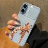 Cute Cartoon Giraffe Transparent Frosted Phone Case Suitable for iPhone 17 16 15 14 13 12 11 Pro/Max/Plus Anti Drop Back Cover