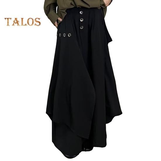 Muži Kalhoty Nepravidelný Japonský styl Volné Culottes Zip Knoflíček Lízačka Model Ukázka Kostým Dovolená Práce Denní nošení Kalhoty