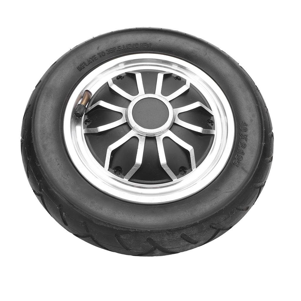 10 Inch Hub Motor 36V 350W Brushless Hub Motor with Tire for Electric Scooter Folding Cycle Water Resistant