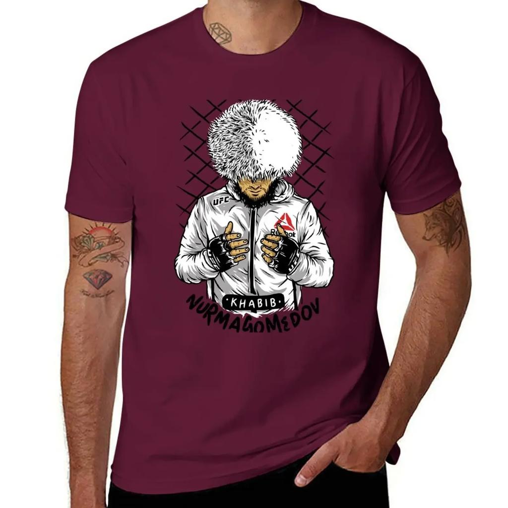 Khabib The  Nurmagomedov TShirt Graphic T Shirt Vintage Cute Tops T Shirt for Men 2025 New Model