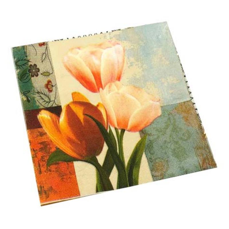

20 шт./упак. 33*33 см 2-слойные одноразовые салфетки для вечеринок с цветочным узором