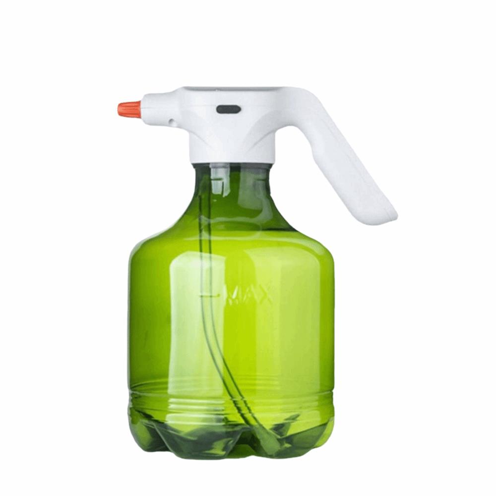 Adjustable Nozzle Electric Spray Bottle Rechargeable Plant Mister Plant Sprinkler Watering Plants green no pole