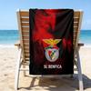 1 Stück B-Benfica Strandtuch, Strand- und Meeresufer-Schwimmbad-Ausrüstung, Modisches Muster, Rechteckig, Reiseutensilien