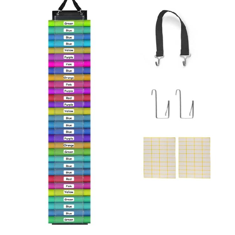

60 Compartments Vinyl Roll Holder Vinyl Storage Rack Hanging with 2 Hooks 1
