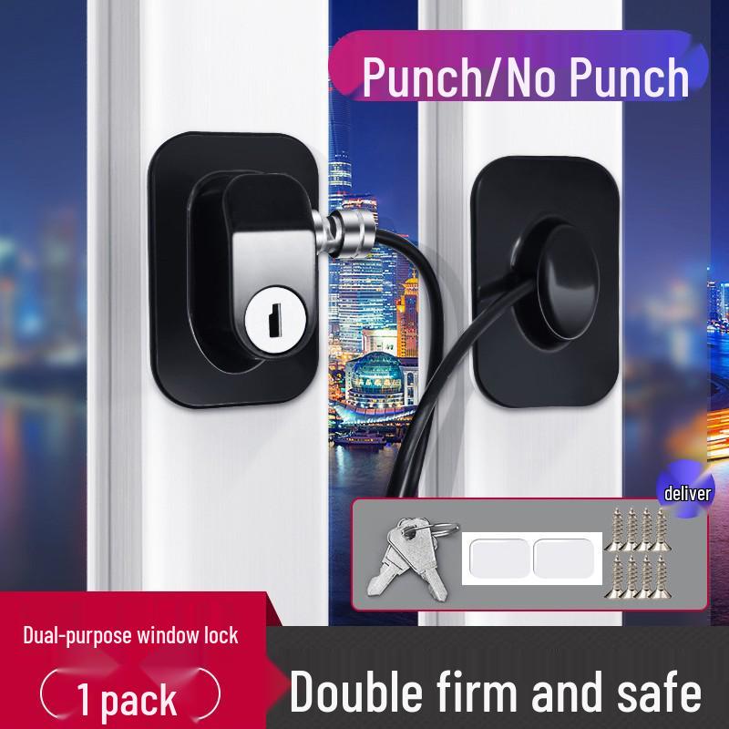 Casement Window Lock: No-Drill Child Safety Limiter with Password Protection