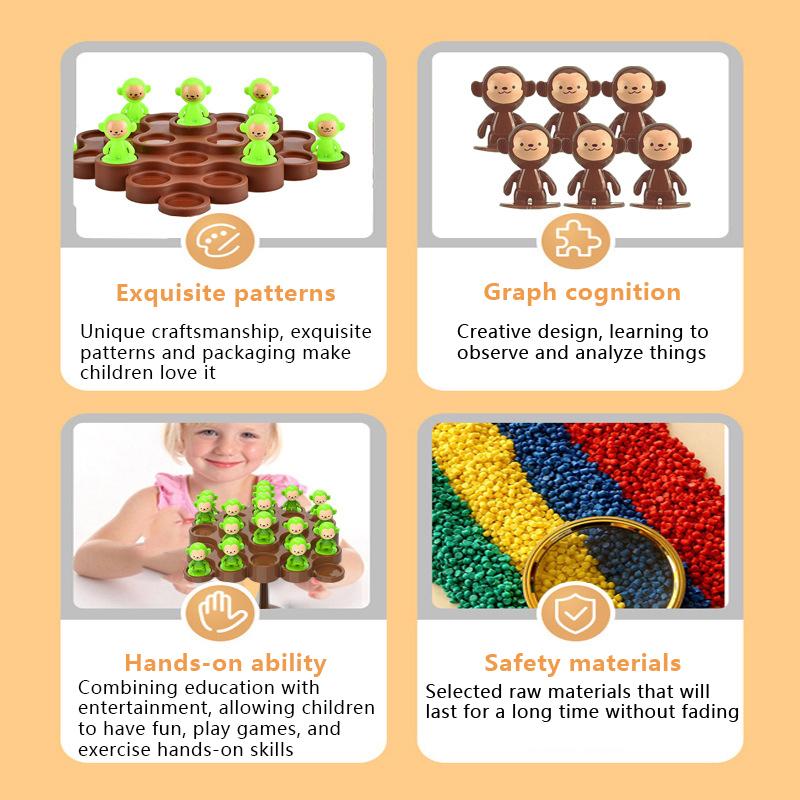 Kids Birthday Party Favors Baby Shower Gifts Pinata Fillers Mini Monkey Balance Tree Family Games Desktop Toys