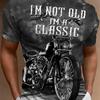 Hot selling men's summer motorcycle racing letter print comfortable and breathable round neck T-shirt outdoor street fashion top