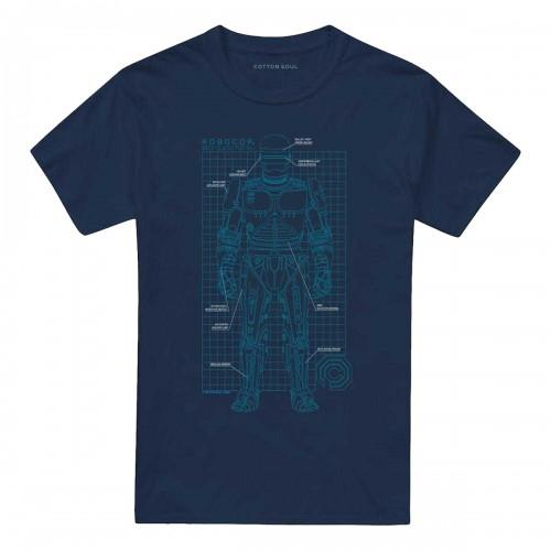 Robocop Unisex Adult Schematic T-Shirt