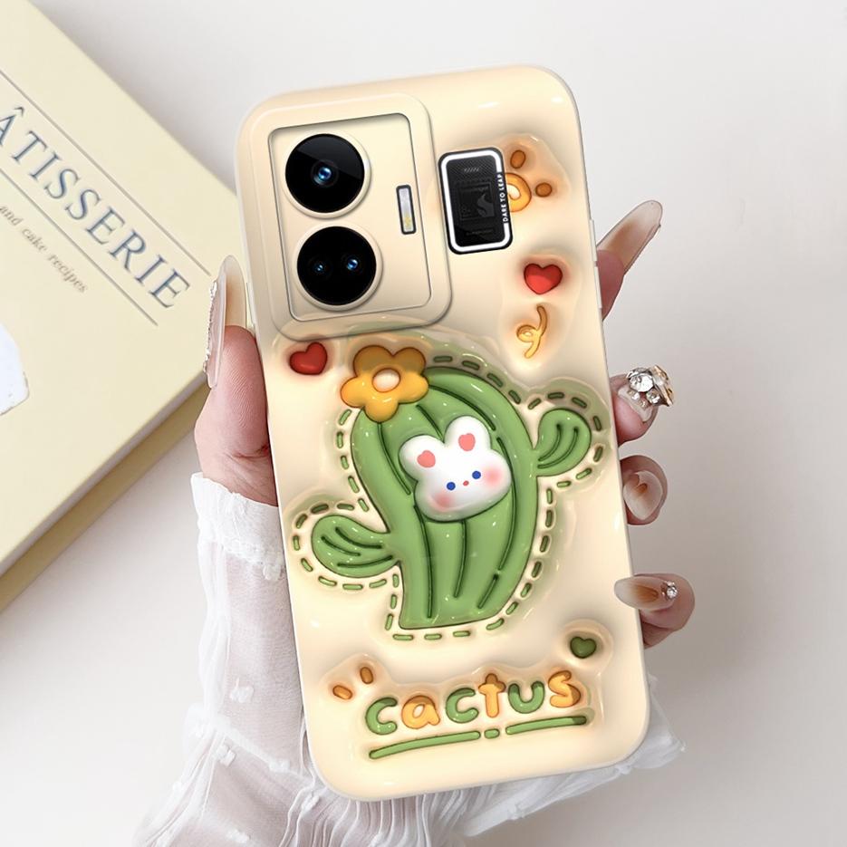 For Realme GT3 Case RMX3709 Cute Funny Cartoon Cover Soft Silicone Case For Realme GT Neo 5 Neo5 240W RealmeGT3 Back Cover Coque