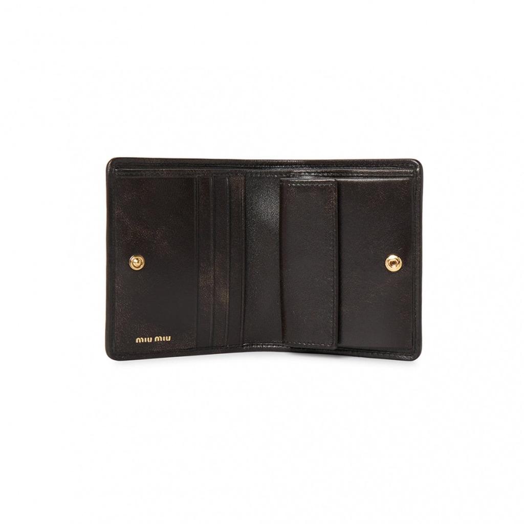 MIU MIU Matelassé Women's Bi-fold Wallet 5MV204 AF6Q F0201