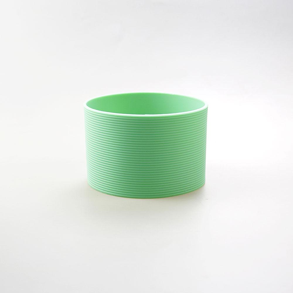 16 Colores 7.5CM Silicona Vidrio Taza Antideslizante Funda para Taza Aislamiento Antideslizante Cubierta Protectora 75MM Tapa de Taza con Raya Horizontal