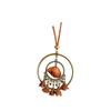 New Chinese Color Rope, Wooden Beads, Fruit Core Oval Necklace, Retro Ethnic Style Collarbone Chain Necklace Decoration