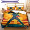 3pcs boxing Bedding Set Duvet Cover Closure Includes 1 Duvet Cover & 2 Pillowcases, Soft and Comfortable for All Seasons.