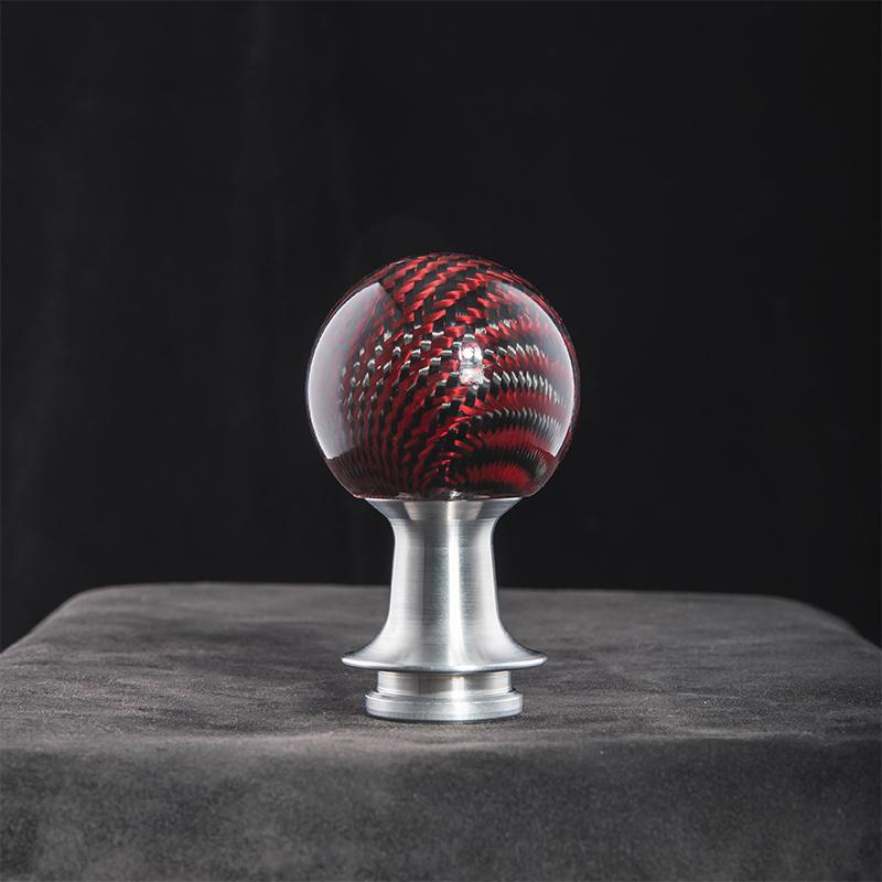 

New Real Carbon Fiber Manual Gear Shift Knob For Volkswagen Golf Sagitar Polo Bora Jetta Passat Universal червоний