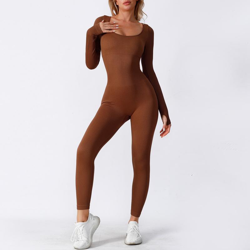 Clearance Is Non-refundable, Seamless One-piece Yoga Clothes, Integrated Sports Training, Fitness Clothes, High Elastic Belly and Shapewear.