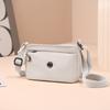 Small Square Bag Women's Lightweight Nylon Multi-Layer Shoulder Crossbody Bag