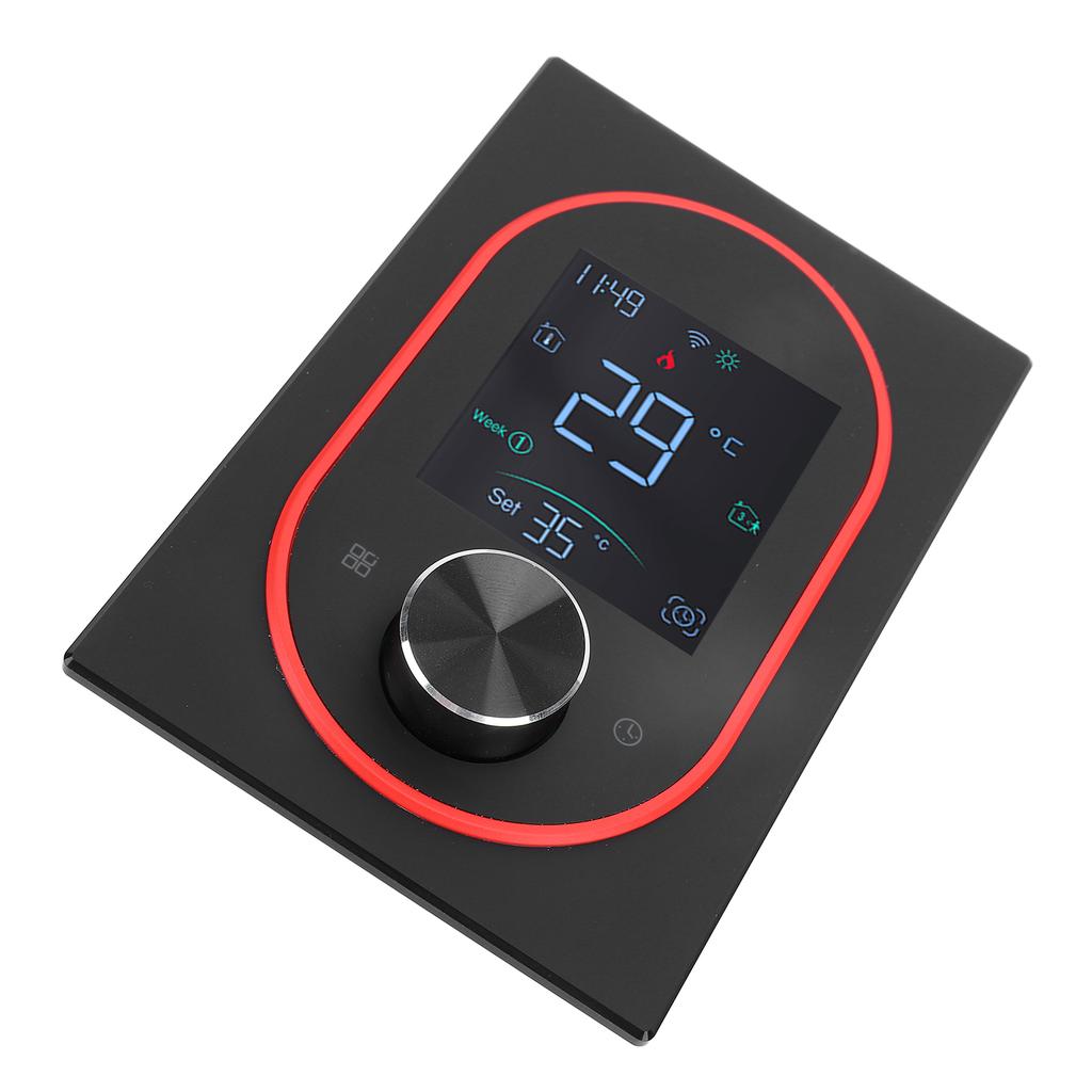 Inteligentny Kolorowy Termostat LCD Programowalny Pokrętło Dotykowy Ekran Termostat do Ogrzewania Wody z Aplikacją