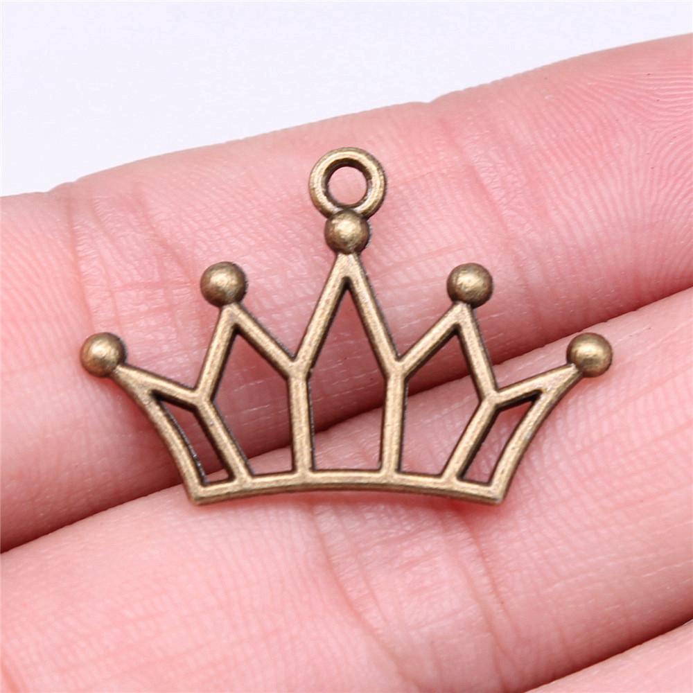 Charms Crown Pendants Minimalist Jewelry Components QC035