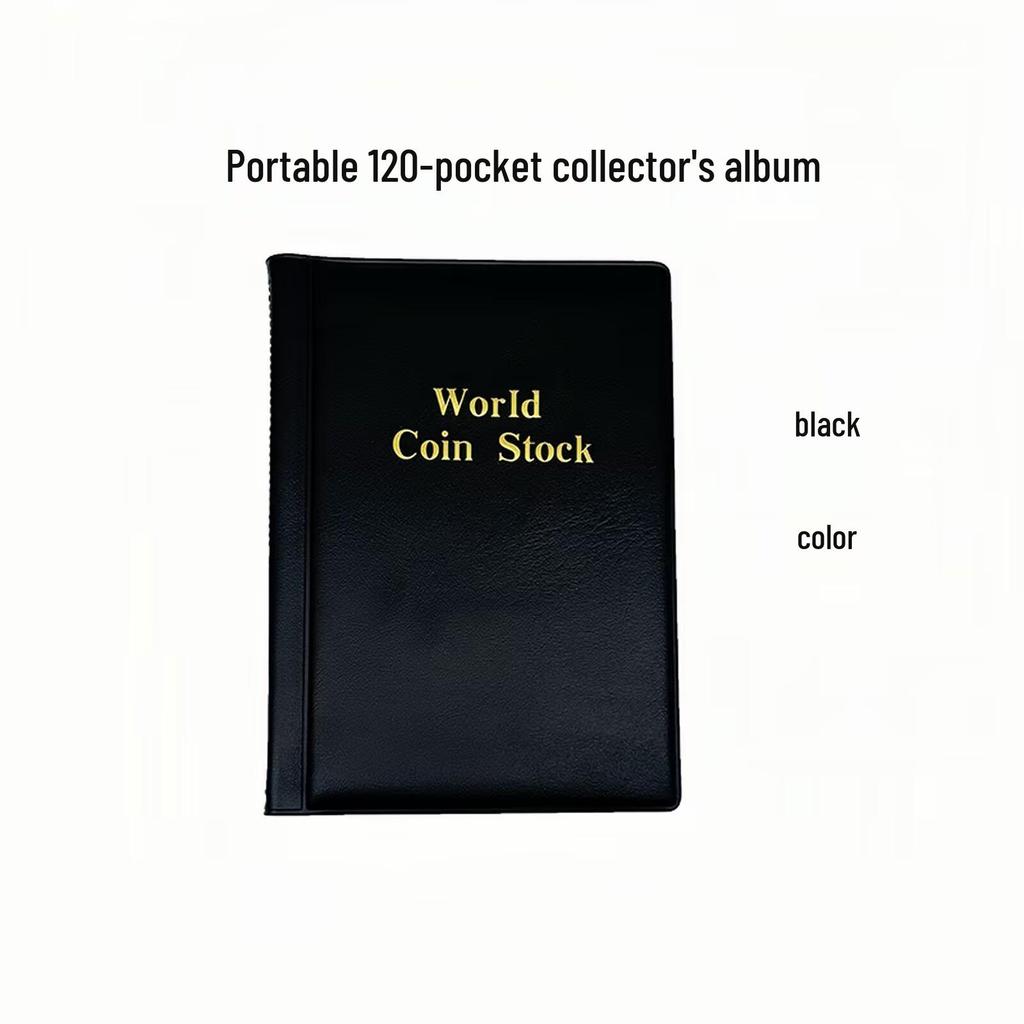 120-Pocket Large Capacity Coin Collection Album for Ancient and Commemorative Coins