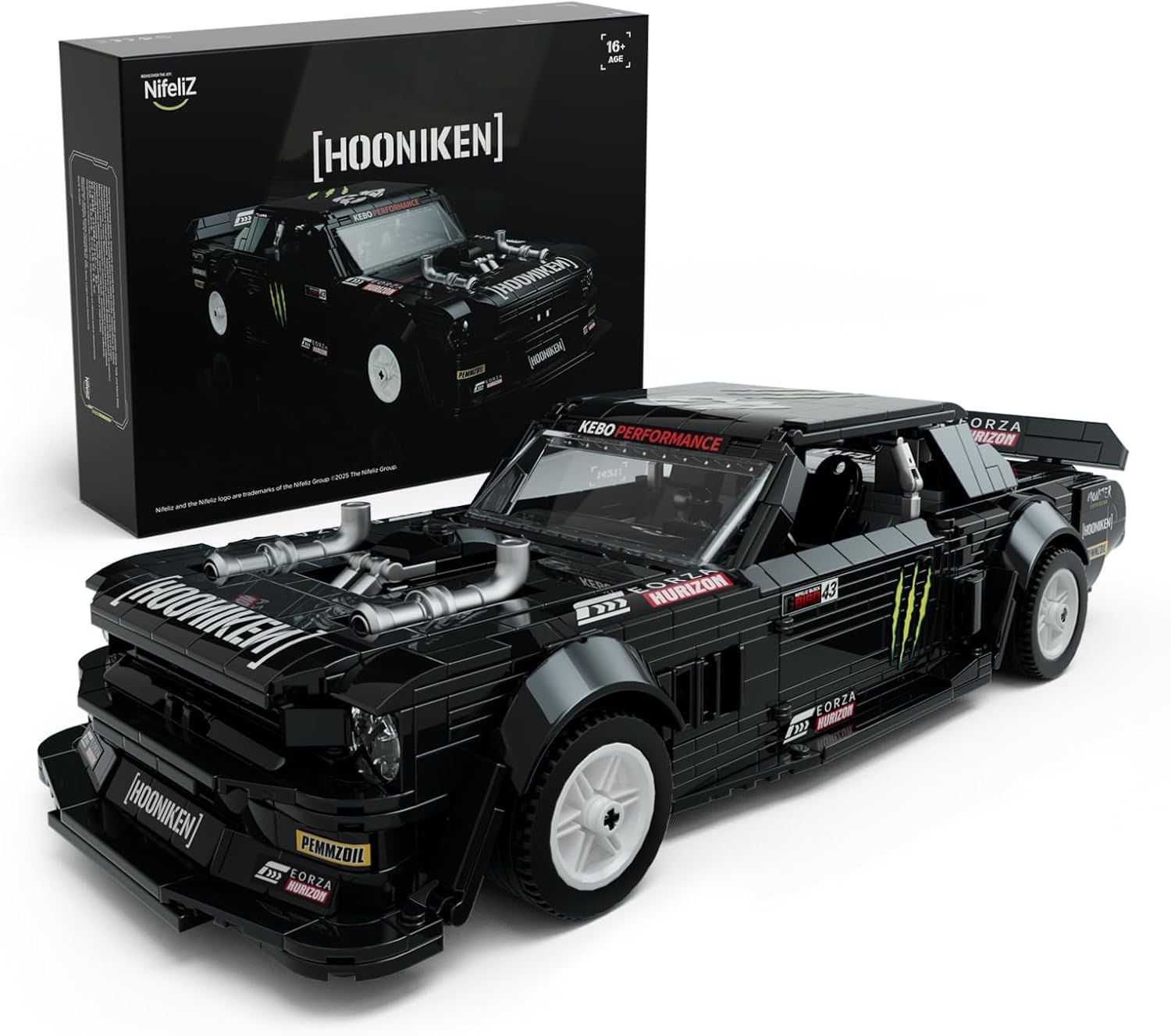 

Nifeliz Мини Маслкар HOONIKEN Конструктор, Набор Конструктора Транспортного Средства для Взрослых, Модель Игрушки для Декора Офиса/Дома, Подарок для Автомобильных Фанатов и на Дни Рождения