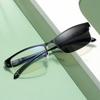 Men'S Business Color Changing Reading Glasses Photochromic Far Sight Eyewear High Definition Intelligent Presbyopia Eyeglasses