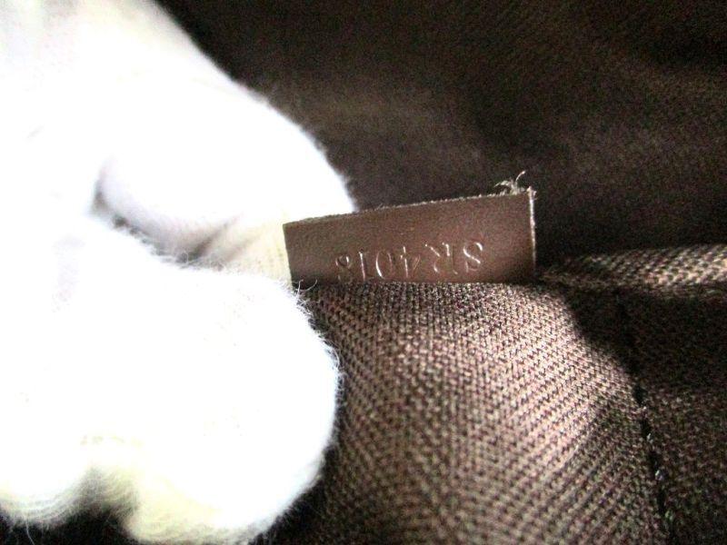 Authentic LOUIS VUITTON Damier Brown Leather Messenger Crossbody Bag Naviglio #9733  Refurbished