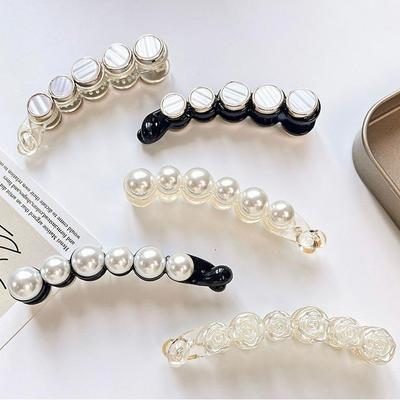 Banana Clip, Vertical Clip, Ponytail Clip, Hair Accessory, Hair Clip, Women's Vertical Style, Back of the Head, Hair Volume, Temperament