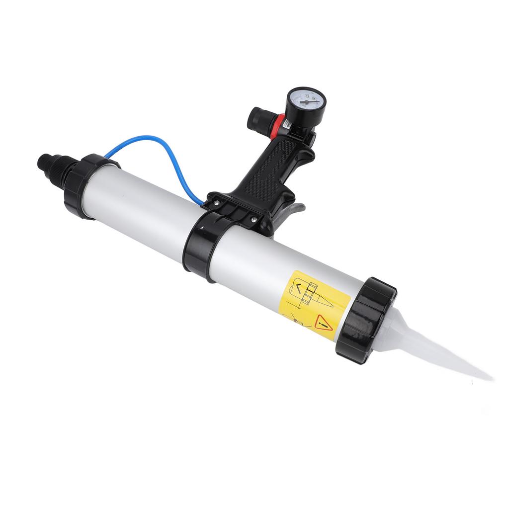 Pneumatic Caulking Tool Aluminum Alloy Compact Pneumatic Cartridge Applicator for Home Decoration 400ml