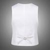 Einfache Einfarbige Männer Anzug Weste Slim Fit V-ausschnitt Ärmellose Einreiher Freizeit Party Bar Bankett Kleid Weste Arbeitskleidung